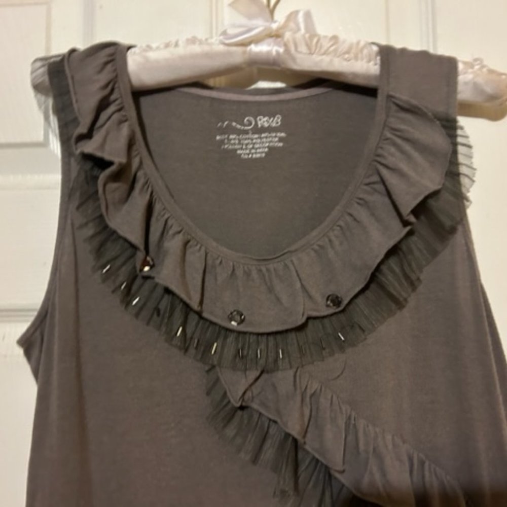 RXB Women's Unique Designed Sleeveless Top, Size Large - Picture 2 of 5